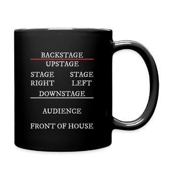 Stage Theatre Anatomy Funny - Full Colour Mug - black - Right