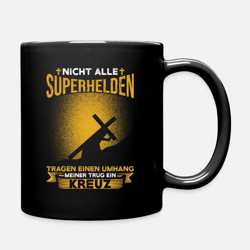 Nicht Alle Superhelden Tragen Einen Umhang - Tasse einfarbig - Schwarz