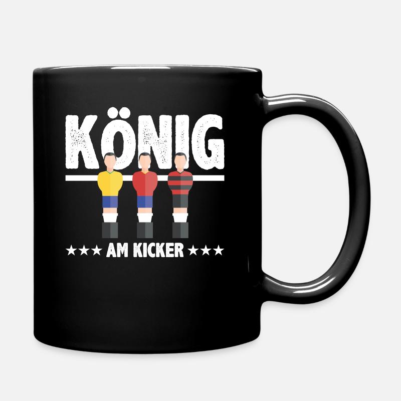 Tischkicker Tischfußball Tischfußballer Geschenk - Tasse einfarbig - Schwarz