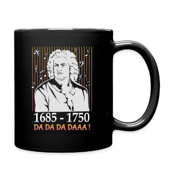 Johann Sebastian Bach - Full Colour Mug - black - Right
