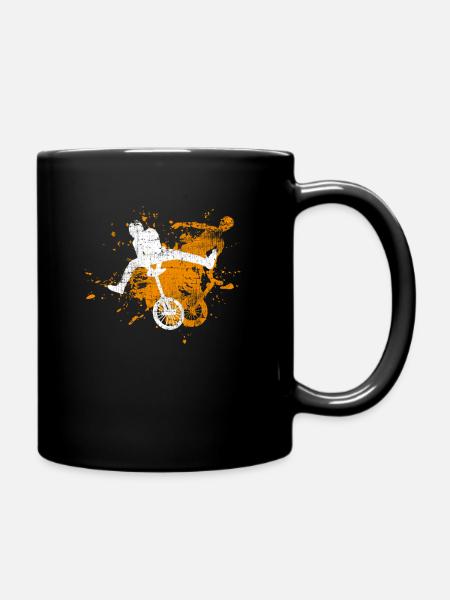 Einrad - Tasse einfarbig - Schwarz