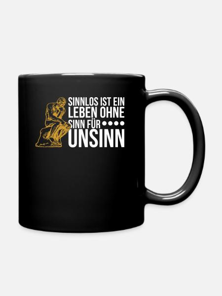 Philosophie Philosoph Philosophen Geschenk - Tasse einfarbig - Schwarz