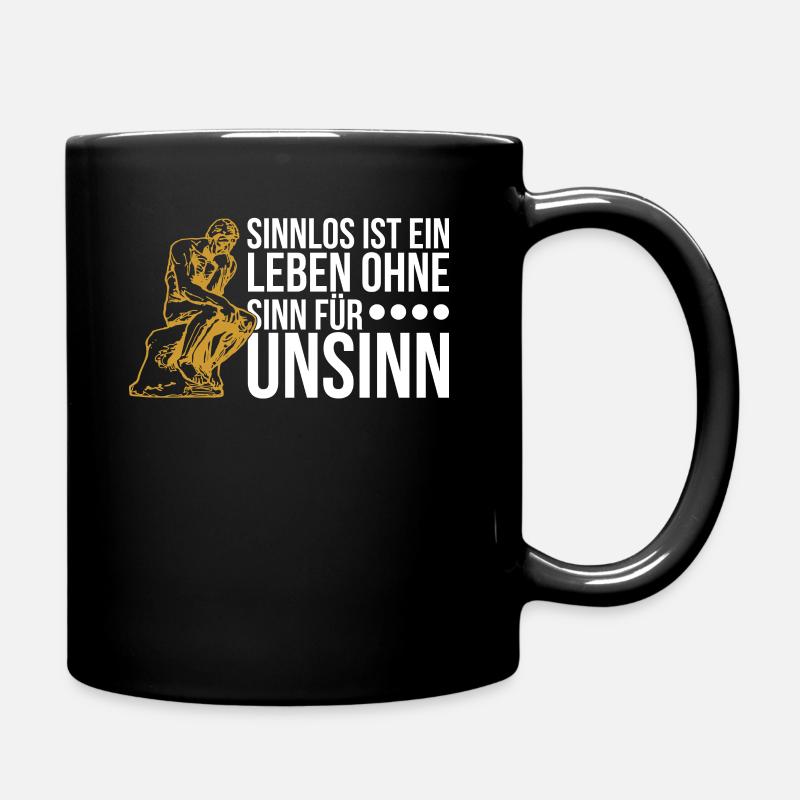 Philosophie Philosoph Philosophen Geschenk - Tasse einfarbig - Schwarz