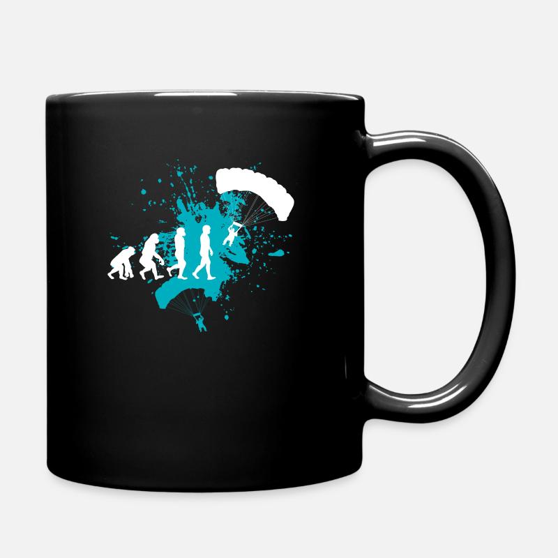Paragliding paraglider - Full Colour Mug - black
