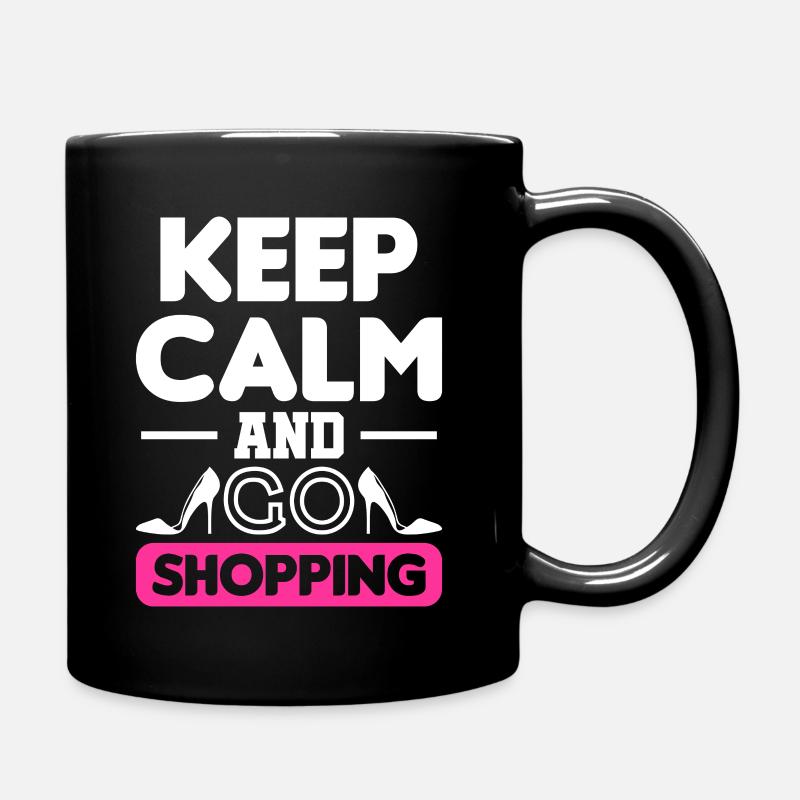 Shopping shopping gift shopping - Full Colour Mug - black