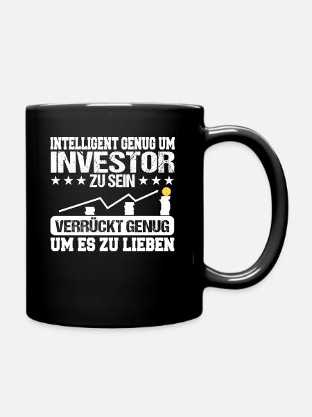 Aktien Investor Kapitalismus Dividenden Geschenk - Tasse einfarbig - Schwarz
