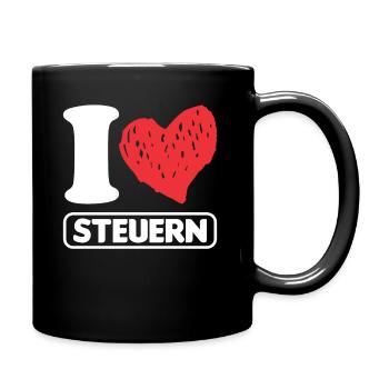 Steuerfachangestellte Steuerberaterin Geschenk - Tasse einfarbig - Schwarz - Rechts