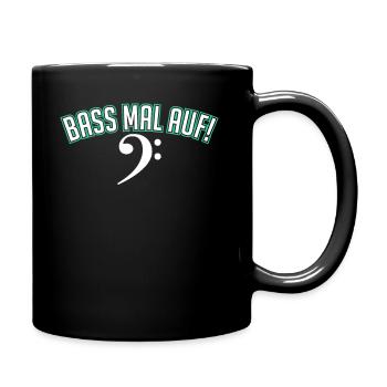 Bassist Bassgitarre Musiker E-Bass Geschenk - Tasse einfarbig - Schwarz - Rechts