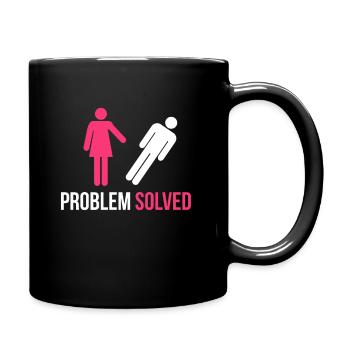 Problème résolu Cadeau de dissolution de rupture de divorce drôle - Mug uni - noir - Droite