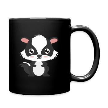 Blaireau - Mug uni - noir - Droite