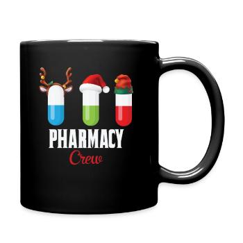 Cadeau de Noël drôle d'équipage de pharmacie pour pharmacien - Mug uni - noir - Droite