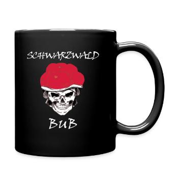 schwarzwaldbub schwarzwald bollenhut - Tasse einfarbig - Schwarz - Rechts