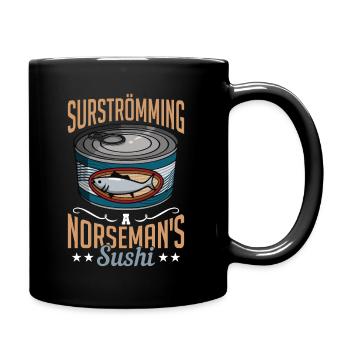 Surströmming Schweden Sushi Surströmming - Tasse einfarbig - Schwarz - Rechts