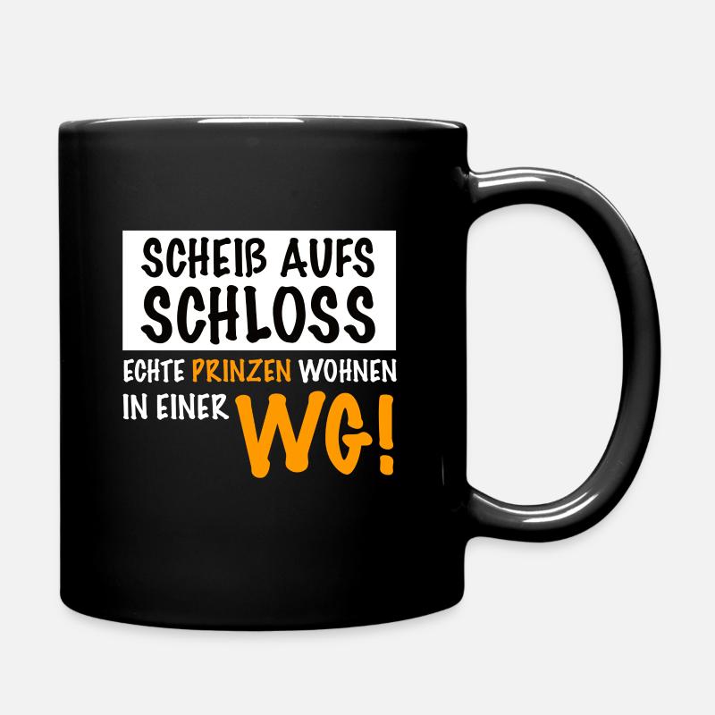 Mitbewohner Mitbewohnerin WG Geschenkidee - Tasse einfarbig - Schwarz