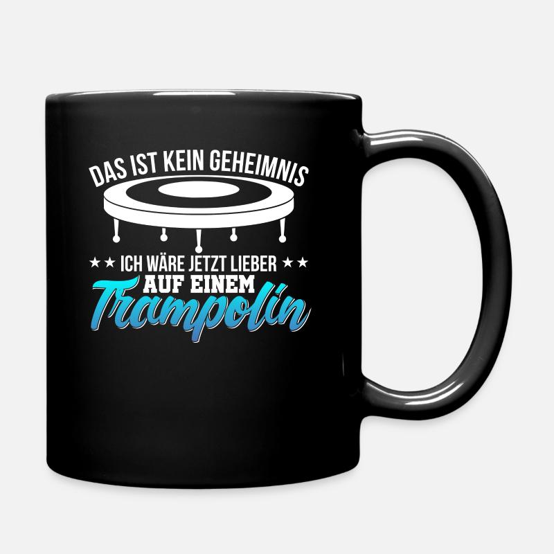 Trampolin - Tasse einfarbig - Schwarz