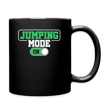 Trampolin - Tasse einfarbig - Schwarz - Rechts