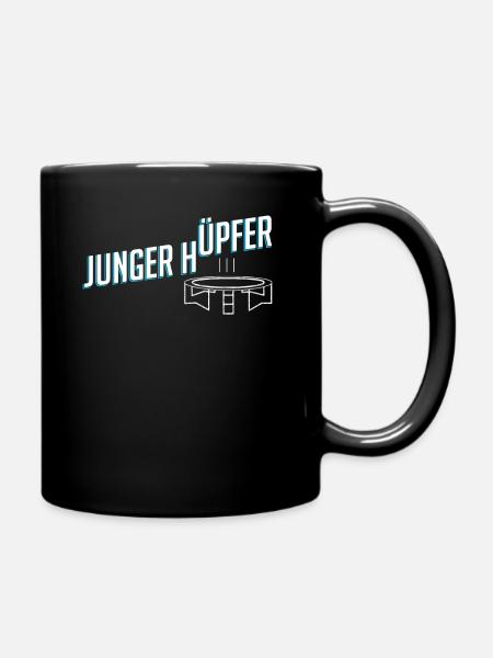 Trampolin - Tasse einfarbig - Schwarz