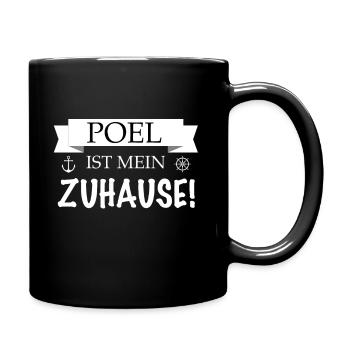 Poel Ostsee Insel Design - Tasse einfarbig - Schwarz - Rechts