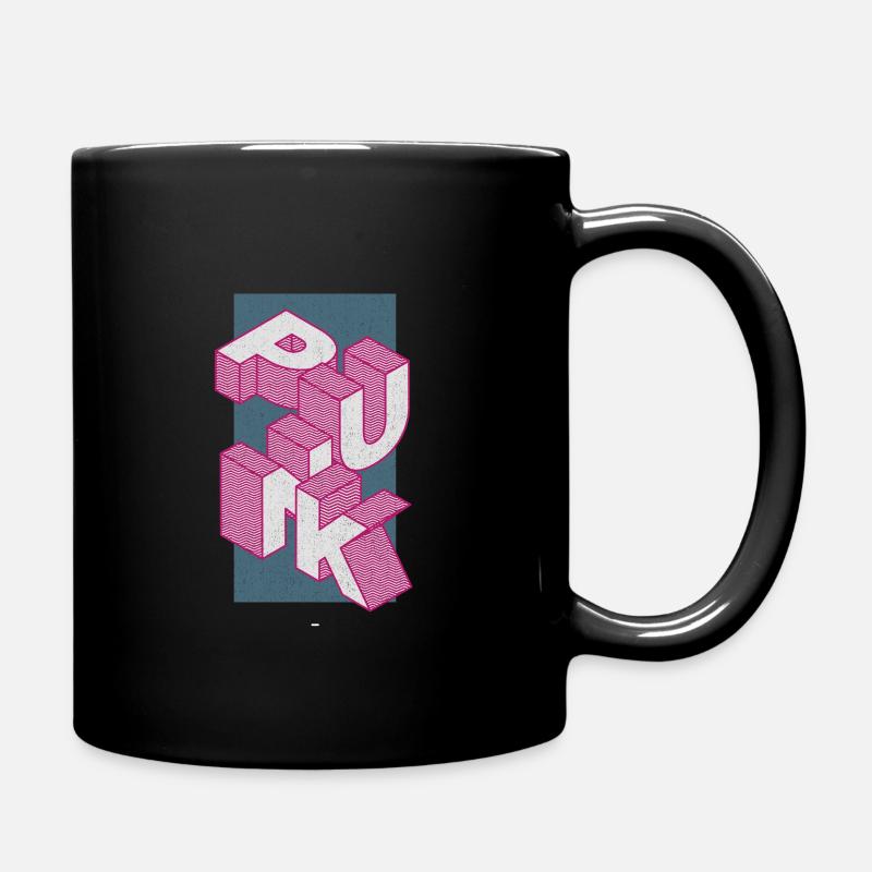 punk - Mug uni - noir