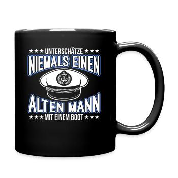 Boot - Tasse einfarbig - Schwarz - Rechts