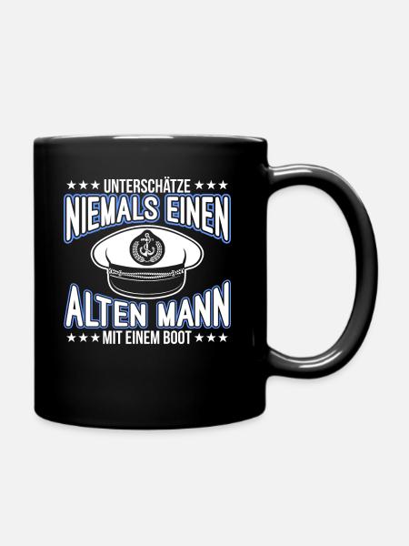 Boot - Tasse einfarbig - Schwarz