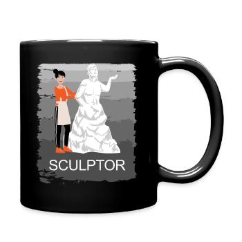 Sculpture Sculptor Steinhauer Modern Figures - Full Colour Mug - black - Right