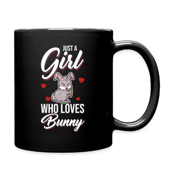 Juste une fille qui aime Bunny Rabbit Rabbit - Mug uni - noir - Droite
