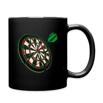 Dart Bullseye Dart player jeu de fléchettes - Mug uni - noir - Droite