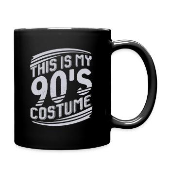 Costume des années 90 - Mug uni - noir - Droite