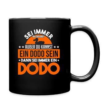 Dodo Dodos Ausgestorben Ornithologie - Tasse einfarbig - Schwarz - Rechts