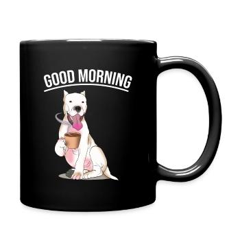 Dogo Argentino Dog Mom Dad Puppy Lover Gift - Full Colour Mug - black - Right