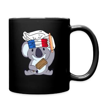 France Chef Koala Gourmet Baker Paris Bear - Mug uni - noir - Droite