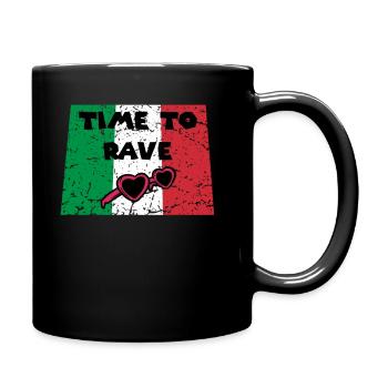 Italie DJ Rave Techno Electro Party Festival - Mug uni - noir - Droite