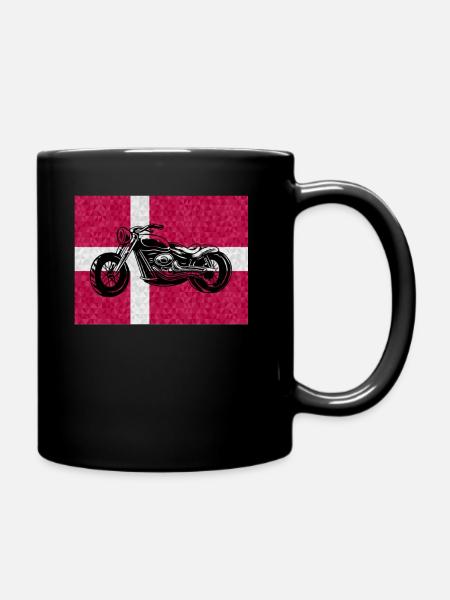 Danemark moto tuning mécanicien chopper - Mug uni - noir