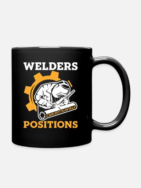 Les soudeurs peuvent le faire dans toutes les positions Les soudeurs - Mug uni - noir