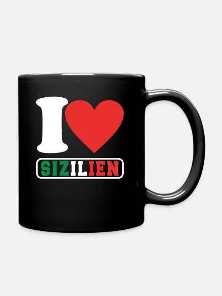 Italie Sicile Sicilienne Palerme - Mug uni - noir
