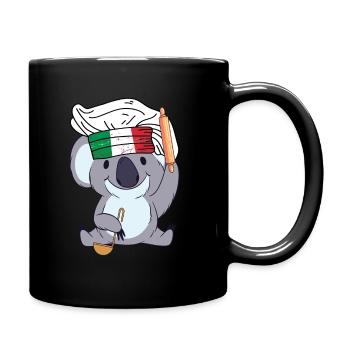 Italy Chef Koala Pizza Baker Rome Chef Kitchen - Full Colour Mug - black - Right