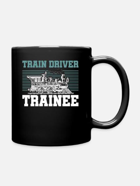 Train driver - Full Colour Mug - black