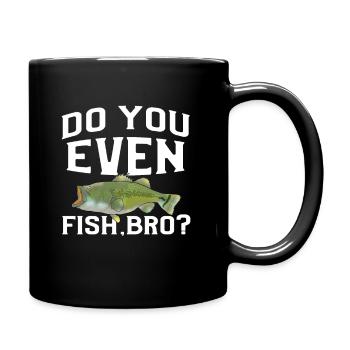Drôle de pêche à l'achigan à grande bouche Cadeau - Mug uni - noir - Droite