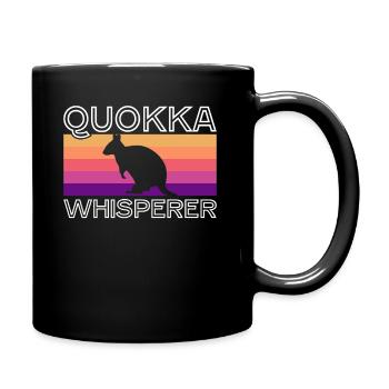 Quokka Quokkas Australien - Tasse einfarbig - Schwarz - Rechts