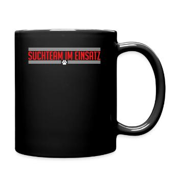 Hundesport Mantrailer Rettungshund Mantrailing - Tasse einfarbig - Schwarz - Rechts