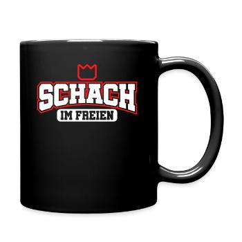 Kubb Wikinger Wurfhölzer Wikingerschach - Tasse einfarbig - Schwarz - Rechts