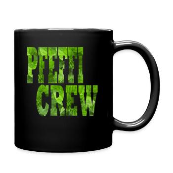 Pfeffi Crew hier ist euer Lustiges Party Outfit - Tasse einfarbig - Schwarz - Rechts