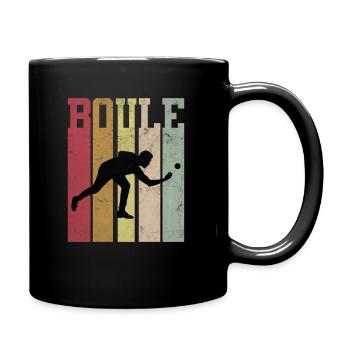 Cadeau du club de l'équipe de pétanque Boule Boccia - Mug uni - noir - Droite