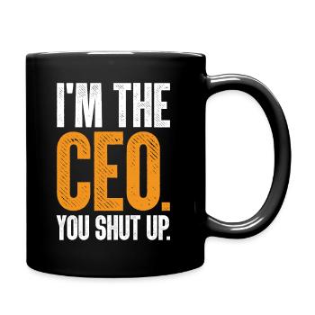 CEO Entrepreneur Hustler Homme d'affaires Don - Mug uni - noir - Droite