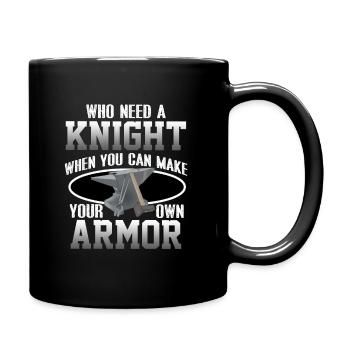 Drôle forgeron enclume fer-cadeau - Mug uni - noir - Droite