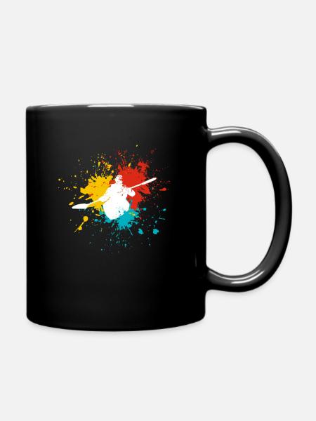 Kajak Rudern - Tasse einfarbig - Schwarz
