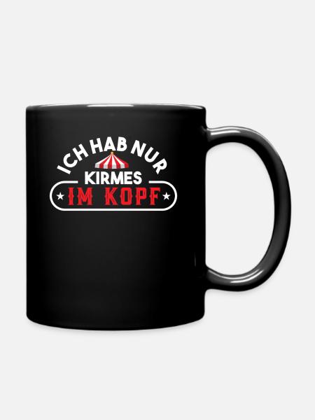Schausteller Kirmes Rummel Achterbahn Geschenk - Tasse einfarbig - Schwarz