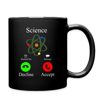 Science is Calling Anruf Handy - Tasse einfarbig - Schwarz - Rechts