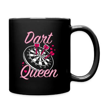Dart Queen Shirt femme joueur de fléchettes - Mug uni - noir - Droite